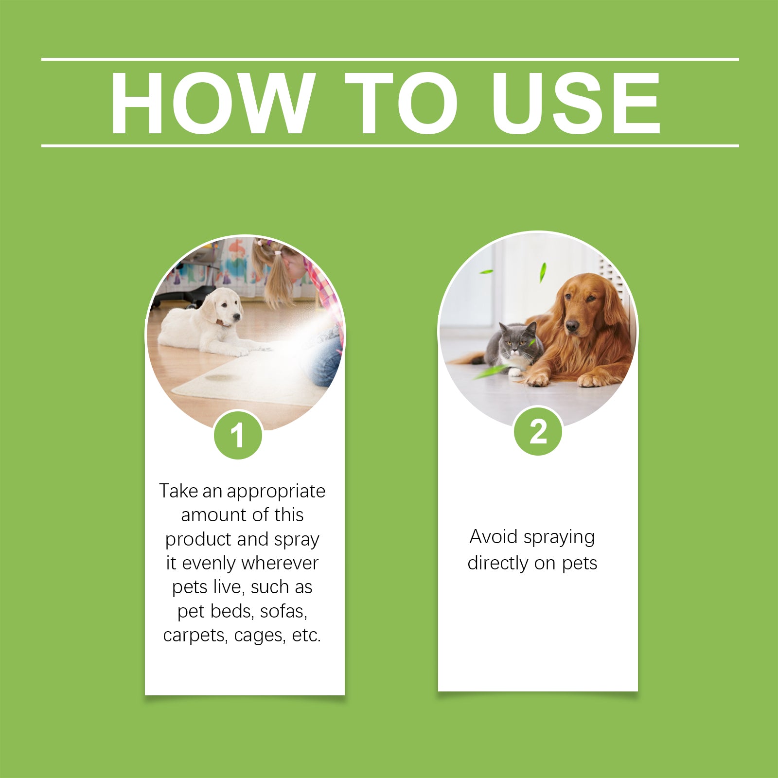 Pet Odor Spray, Indoor Pet Area Odor Cleaning And Fragrance Lasting Guardian Refreshing Spray