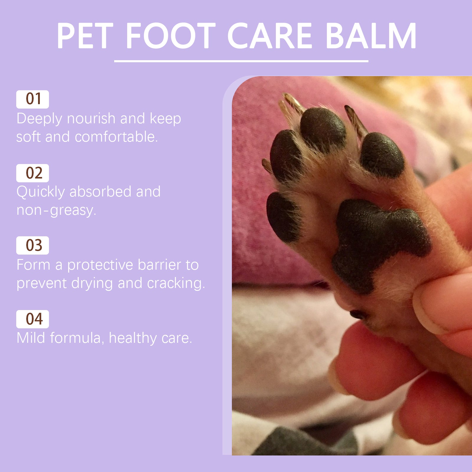 Pet Foot Care Cream Moisturizing Daily Care Cream For Dogs And Cats Paws And Feet
