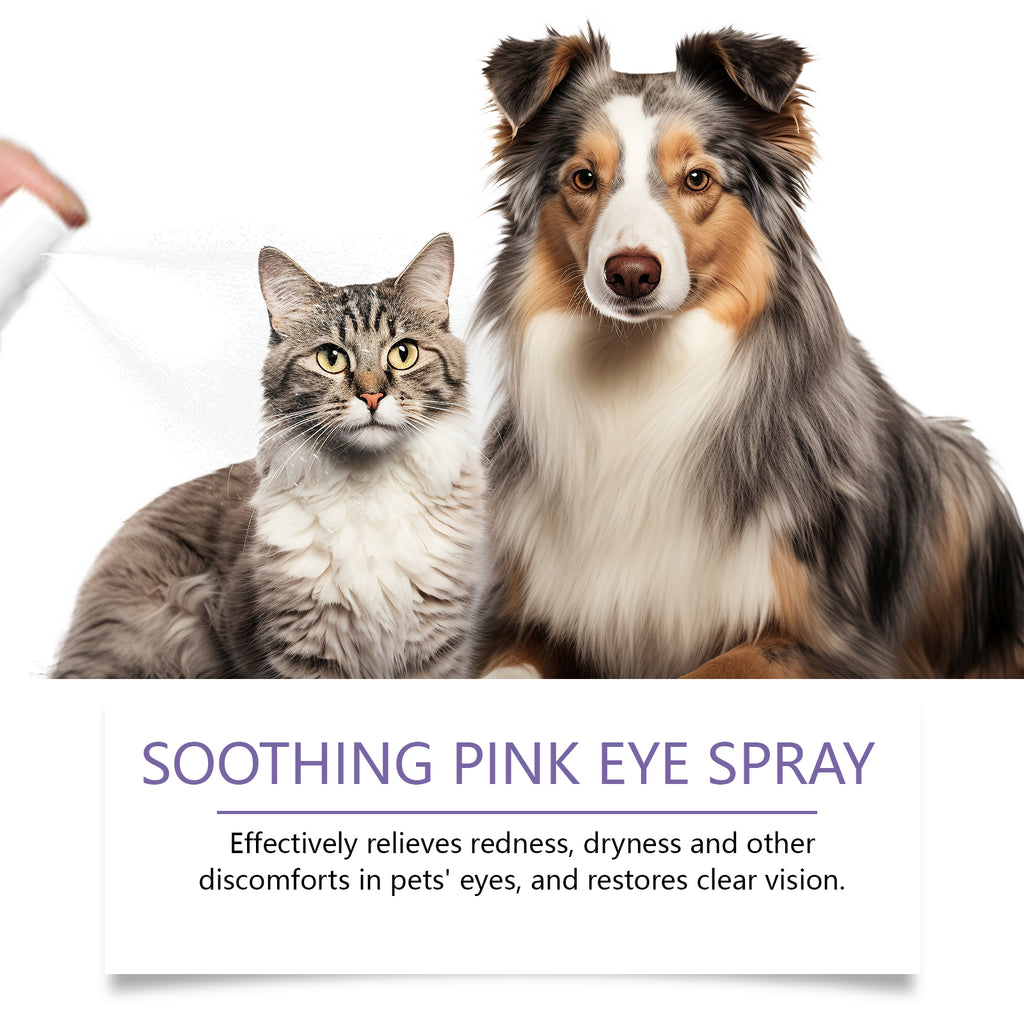 Pet Eye Care Spray Gently Cleans Tear-Stained Pet Eye Moisturizing Spray