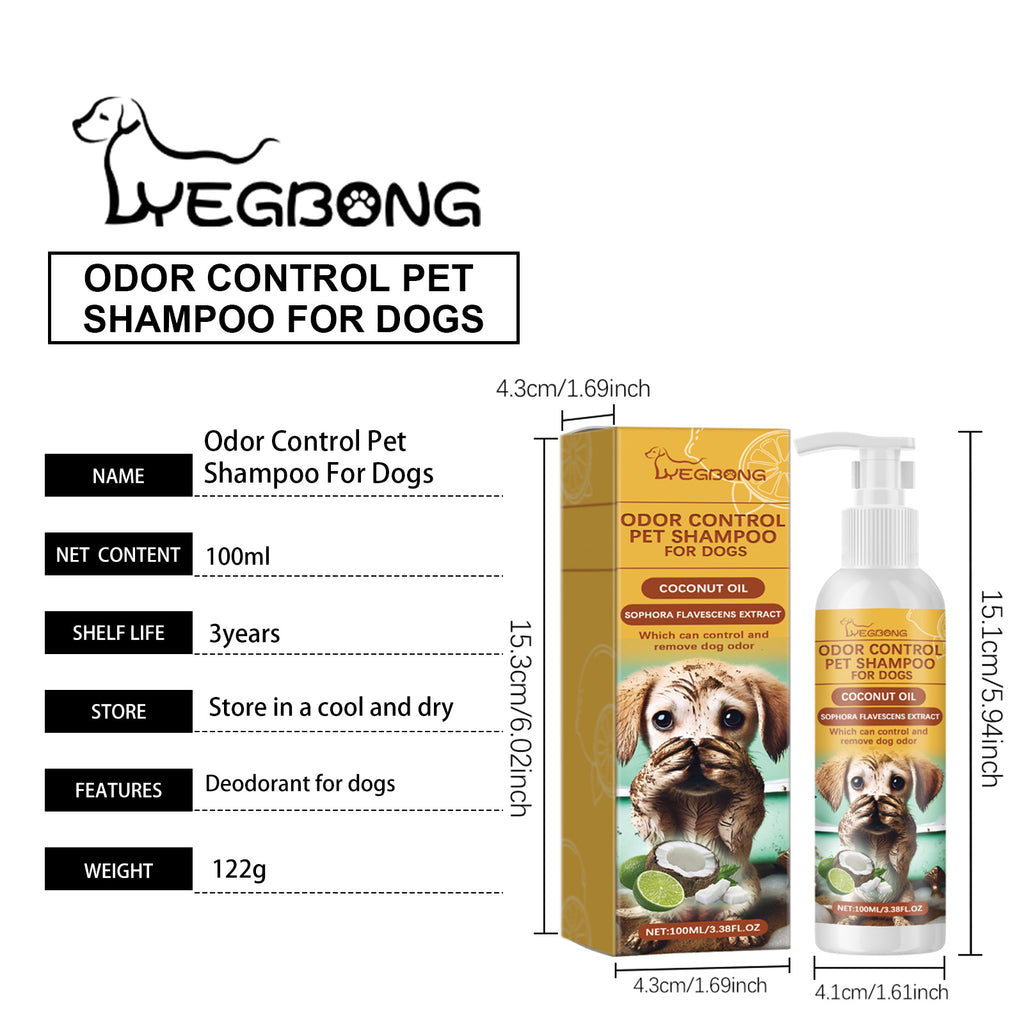 Odor Control Shampoo For Dogs Gently Cleans Pet Hair