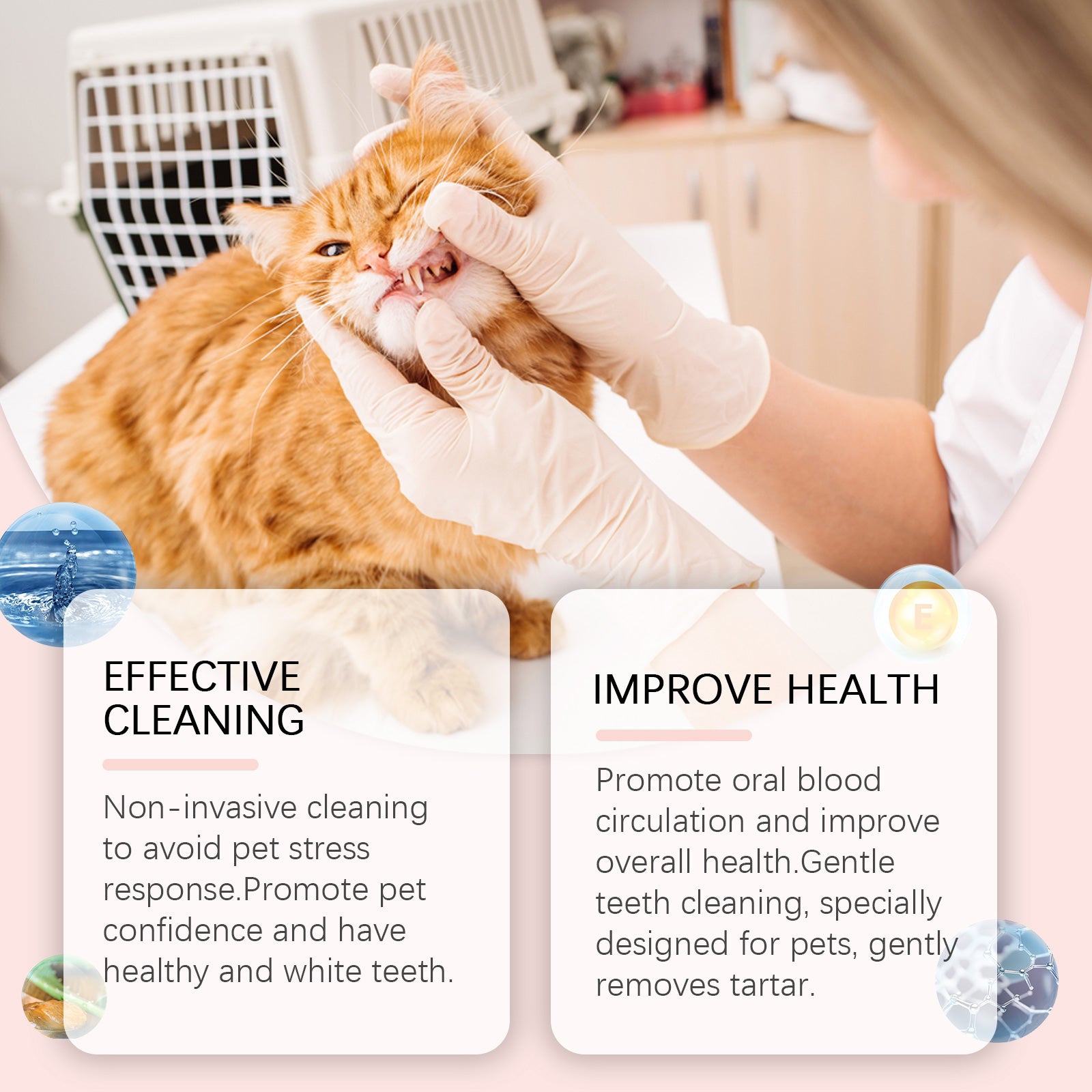 Pet Tooth Cleaning Fingerset Oral Teeth Gum Care Tartar Cleaning Pet Brushing Fingerset